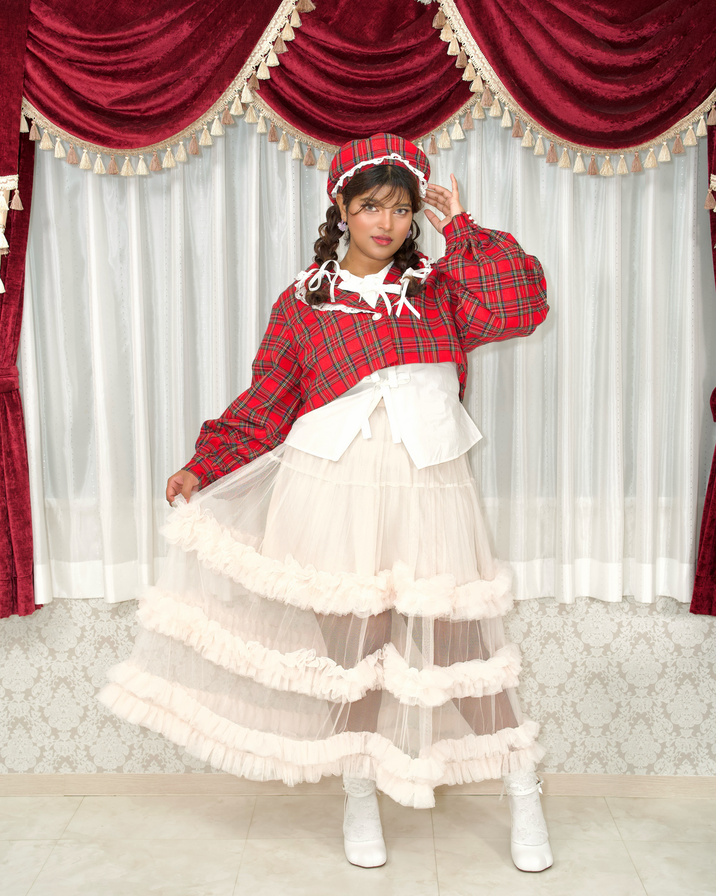 Vanilla Clouds Long Tulle Skirt PREORDER