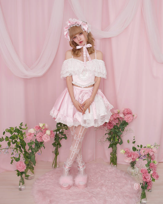 Rose Soirée Ball Gown Skirt - Pink // PREORDER