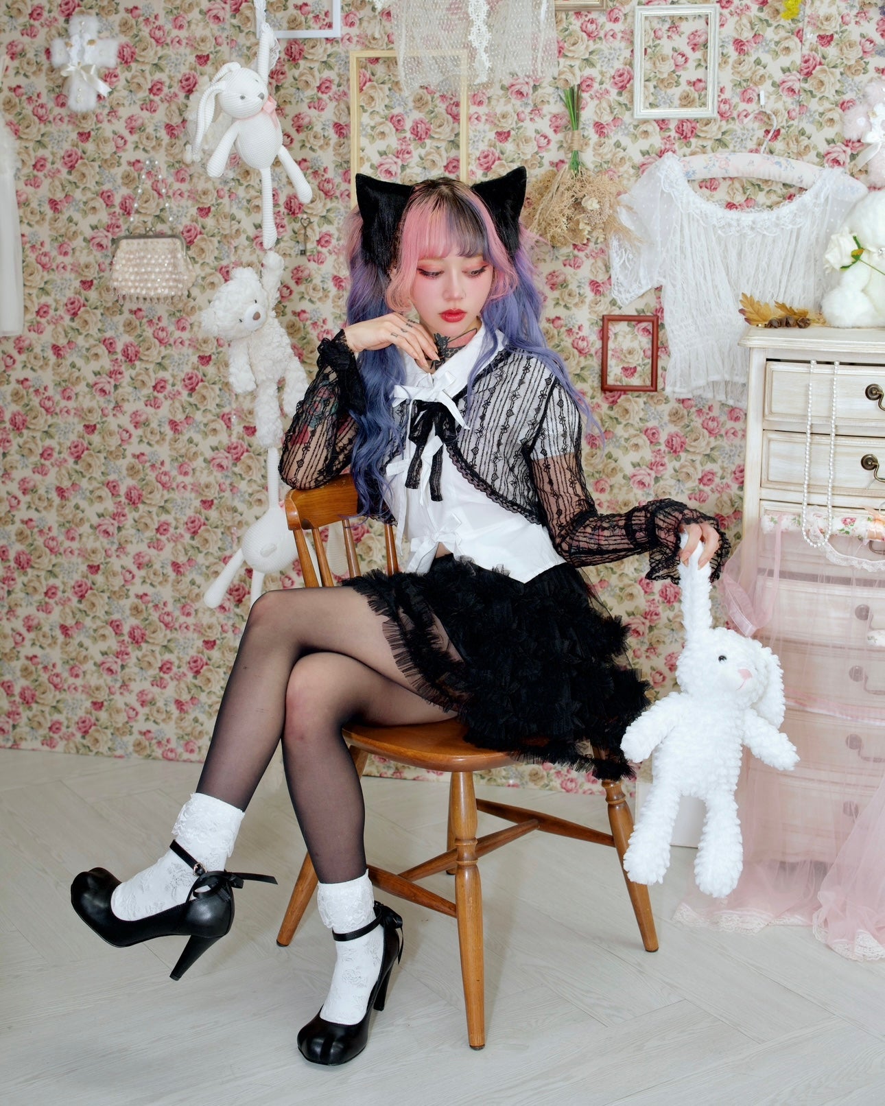 Kitty Heels BLACK