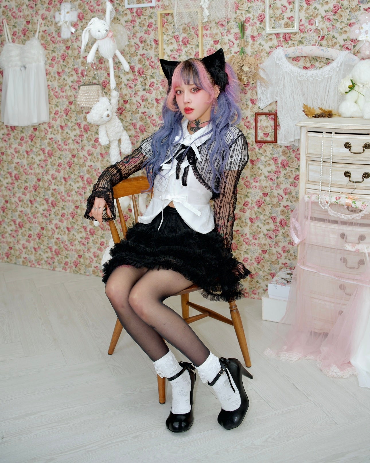 Kitty Heels BLACK