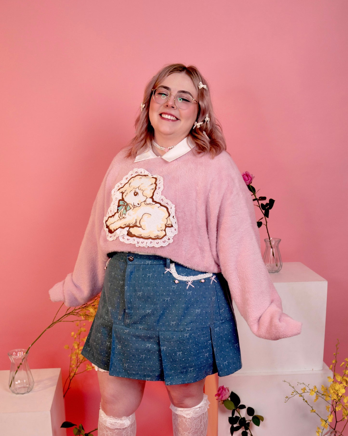 Dainty Denim Mini Skirt