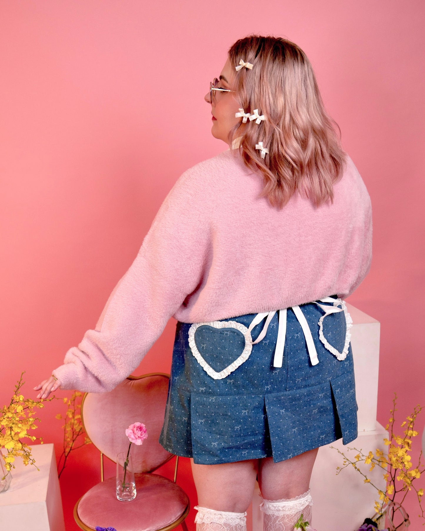 Dainty Denim Mini Skirt