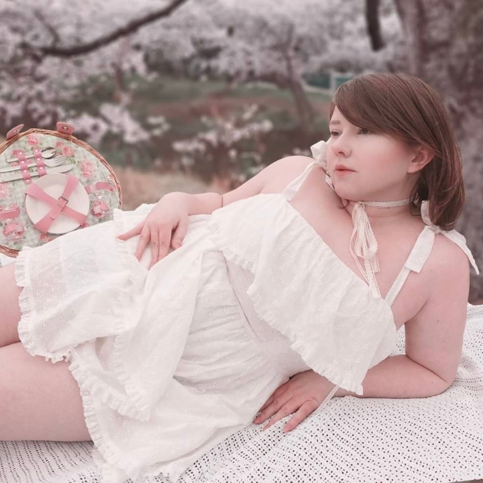 Dandelion Summers White Cotton Romper
