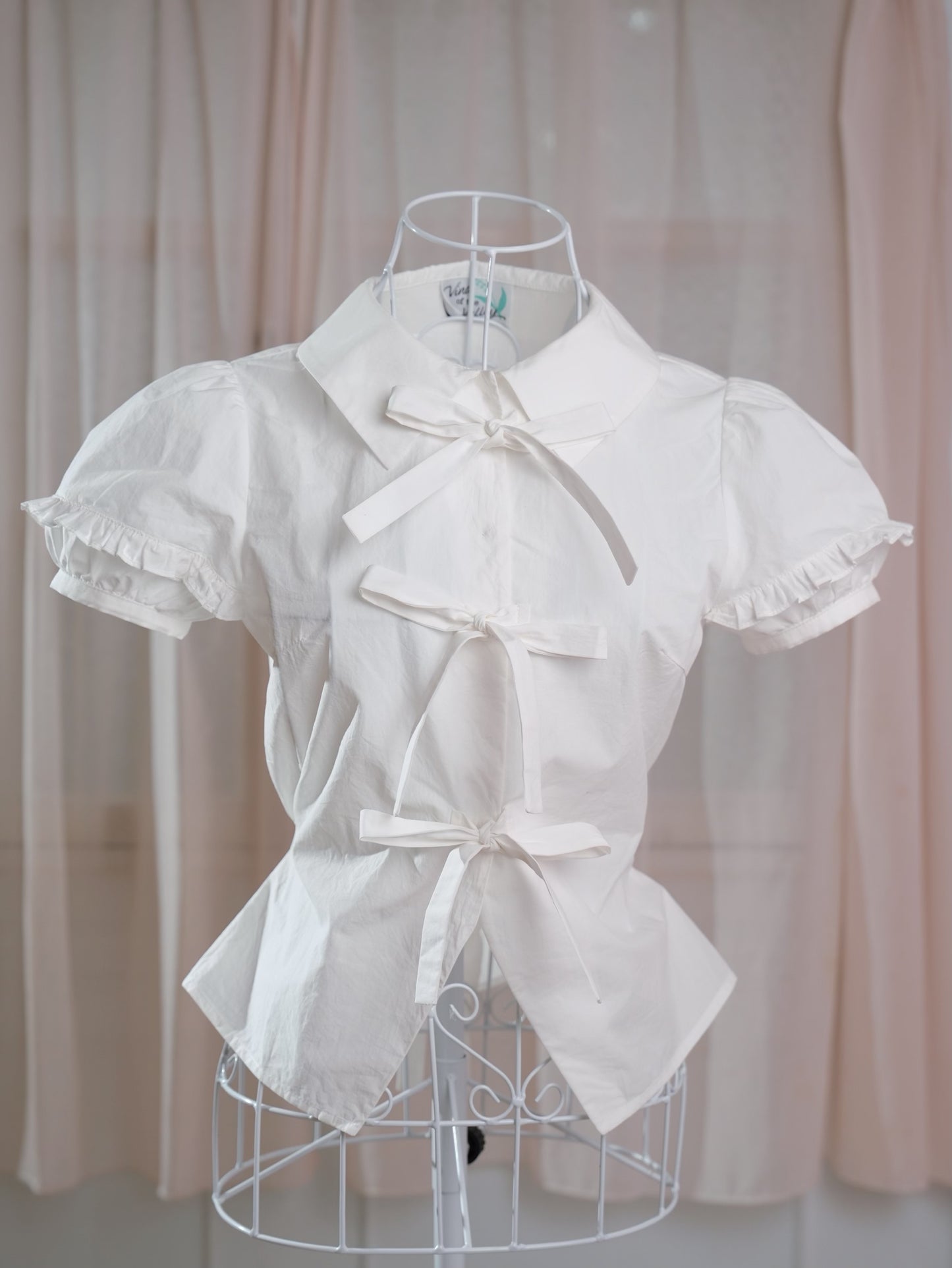 Perfectly Ribboned Blouse White