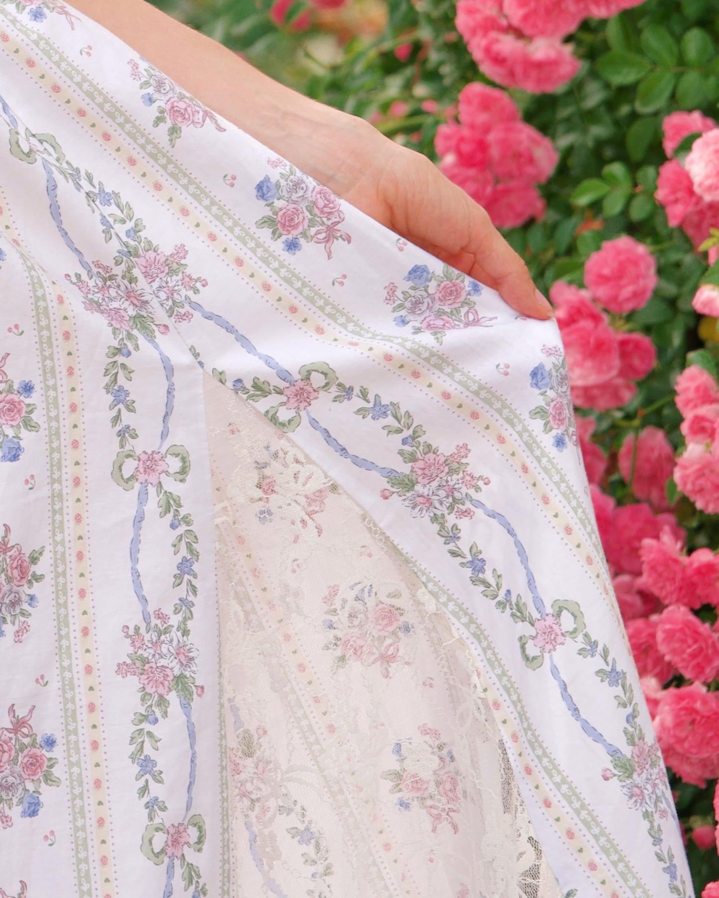 Everbloom Lace Peekaboo Dress // Floral Rose PREORDER