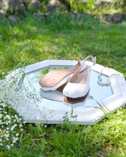 Kitty Kitten Heels White