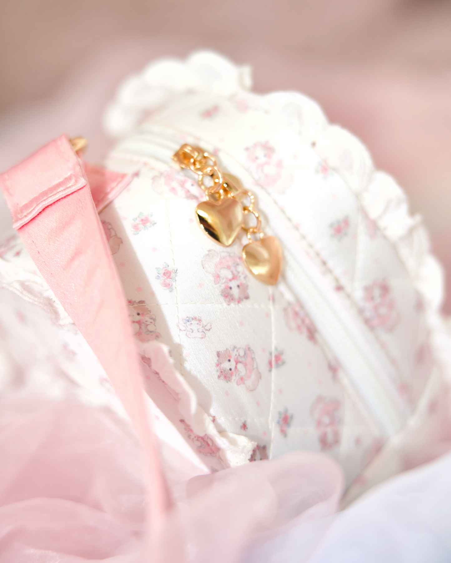 Ragdoll Kitty Quilted Ribbon Strap Bag