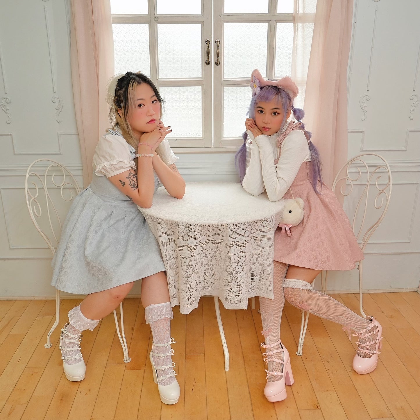 Pastel Ribbon Dress BLUE