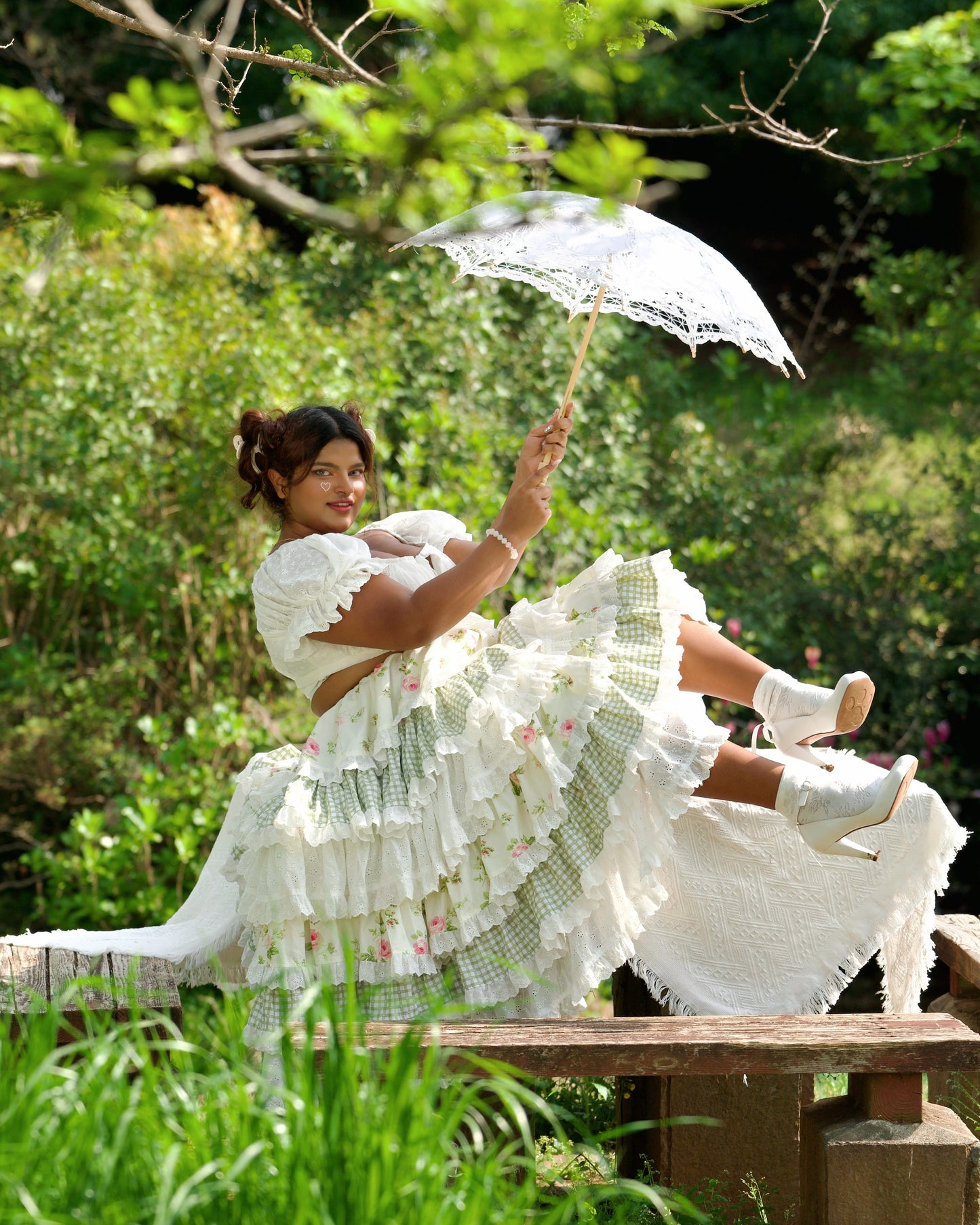 Enchanted Garden Layer Skirt - Rose Vine PREORDER