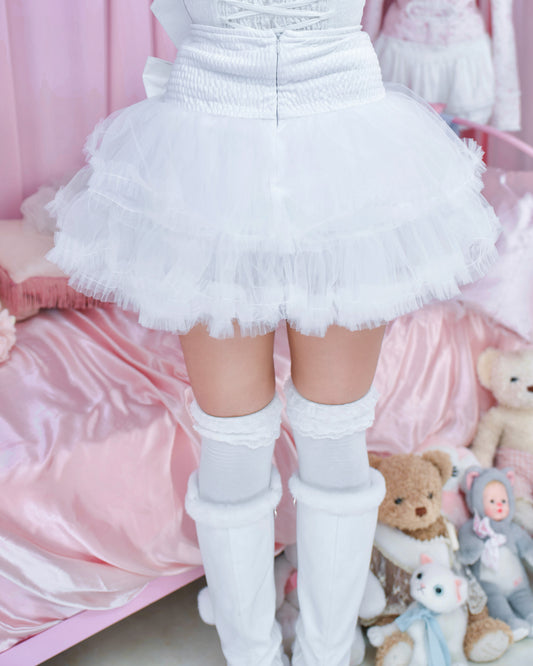 Petite Pirouette Tulle Skirt - White // PREORDER