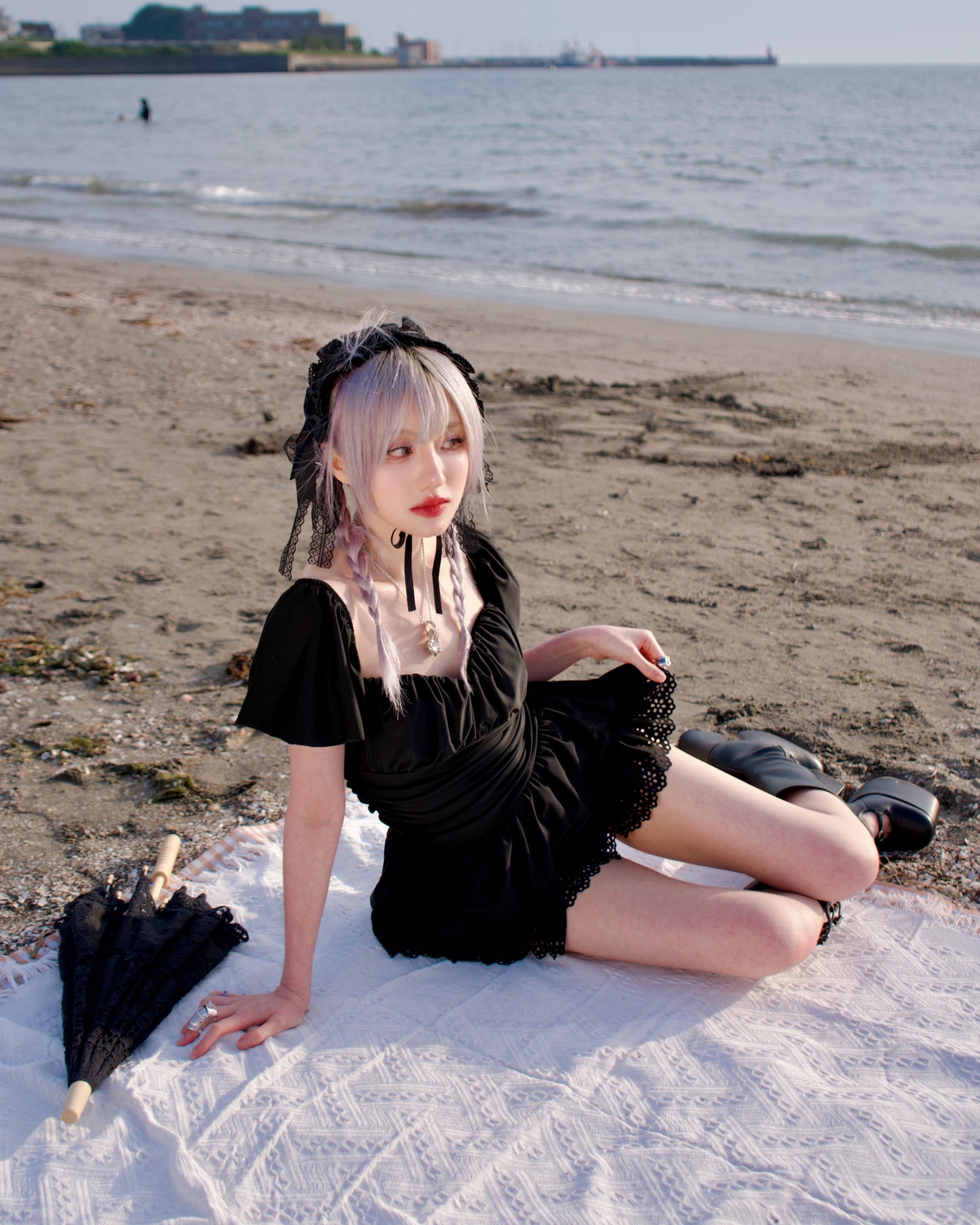 Midnight Lace One-Piece Swimsuit
