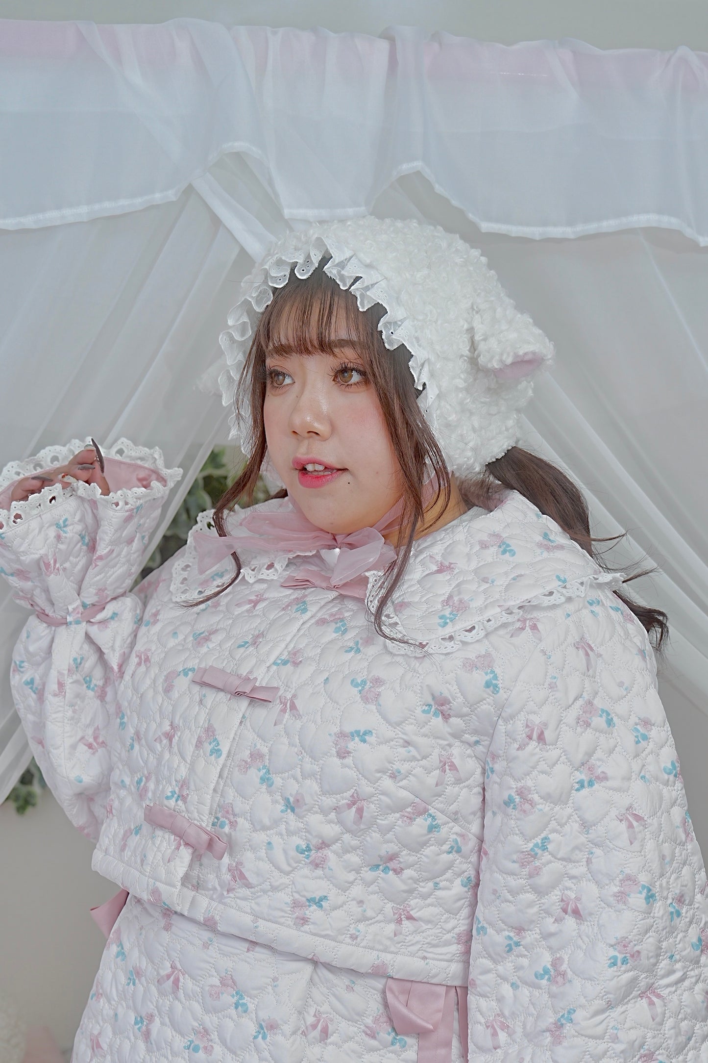Sheepy Dreams Ribbon Bonnet