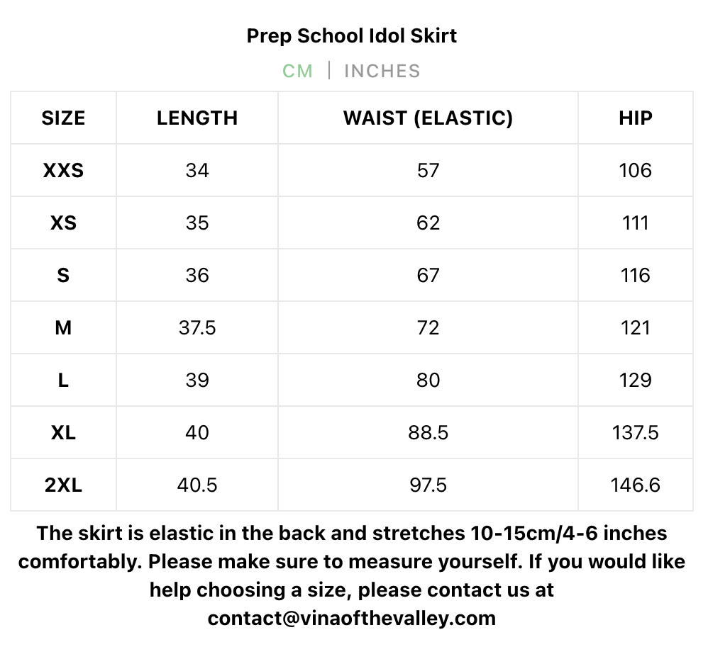 Prep School Idol Red Check Skirt PREORDER