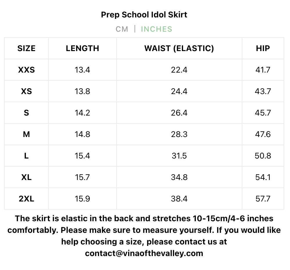 Prep School Idol Red Check Skirt PREORDER