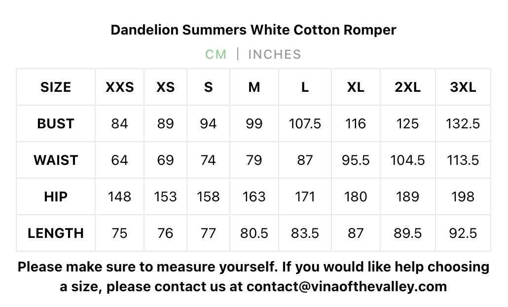 Dandelion Summers White Cotton Romper