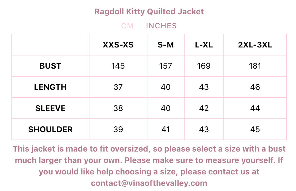 Ragdoll Kitty Quilted Jacket
