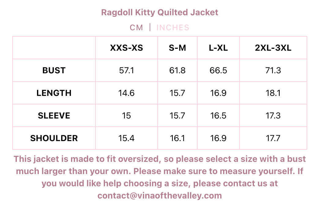 Ragdoll Kitty Quilted Jacket