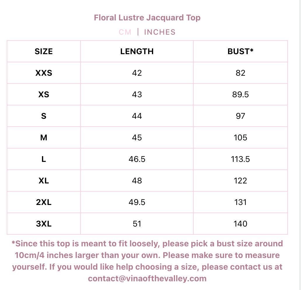 Floral Lustre Jacquard Set Pink TOP