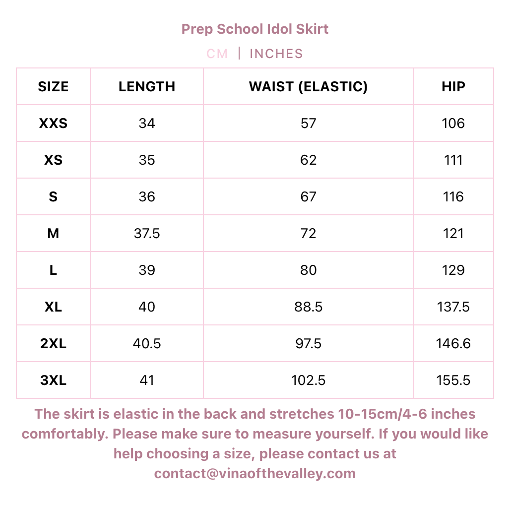 Prep School Idol Red Check Skirt