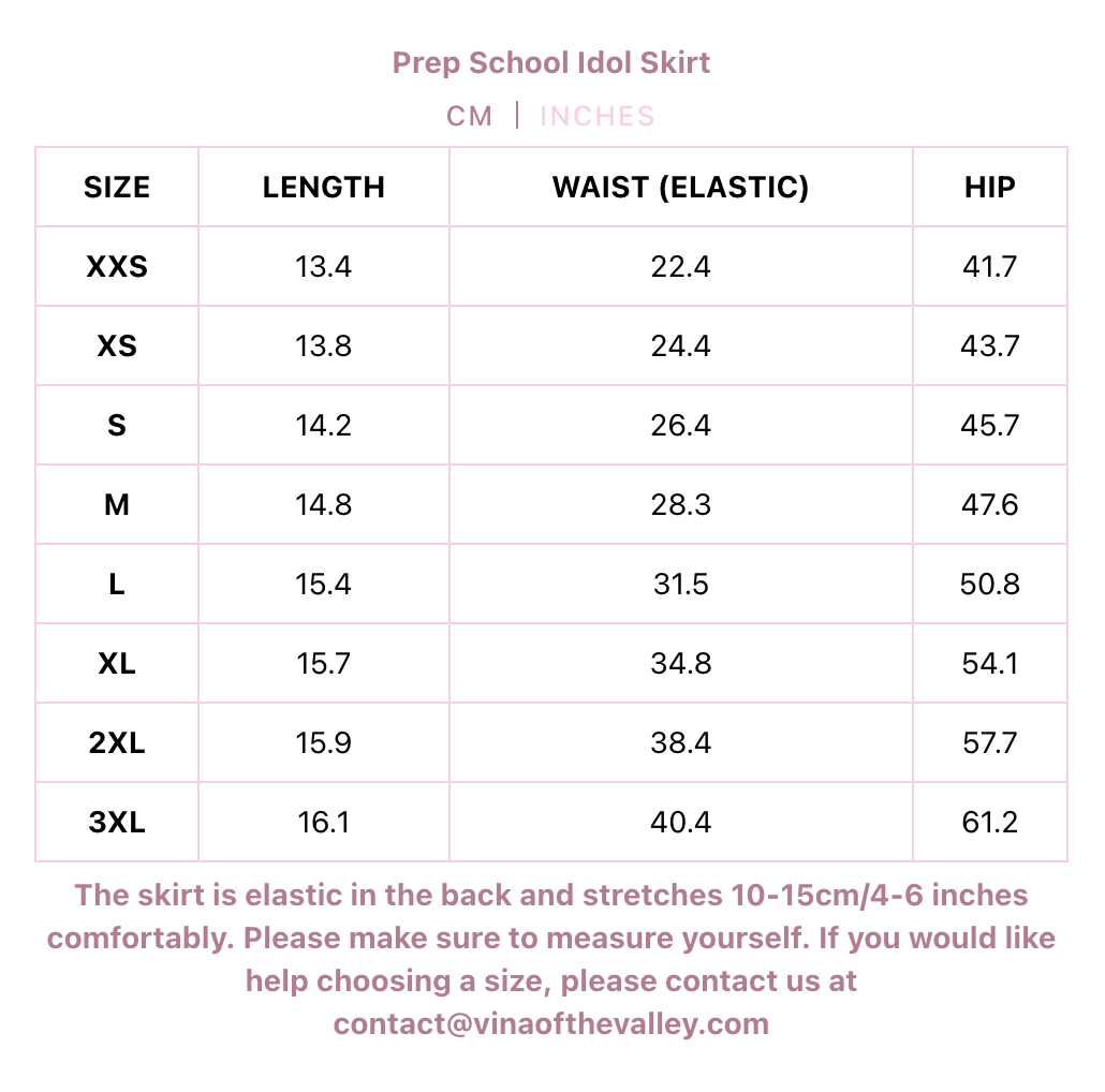 Prep School Idol Red Check Skirt