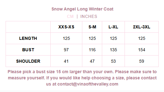 Snow Angel Long Winter Coat - Pink // PREORDER