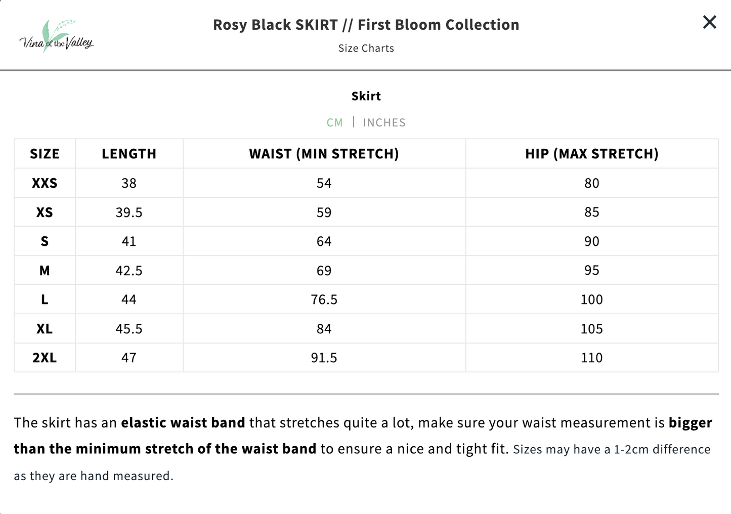 Rosy Black SKIRT // First Bloom Collection