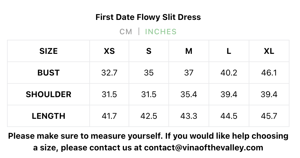 First Date Flowy Slit Dress // PREORDER