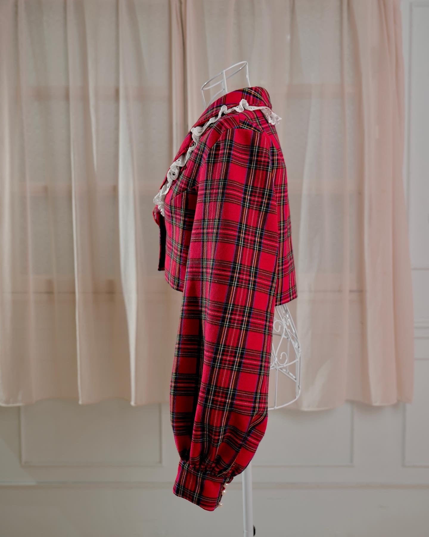 Prep School Idol Red Check JACKET