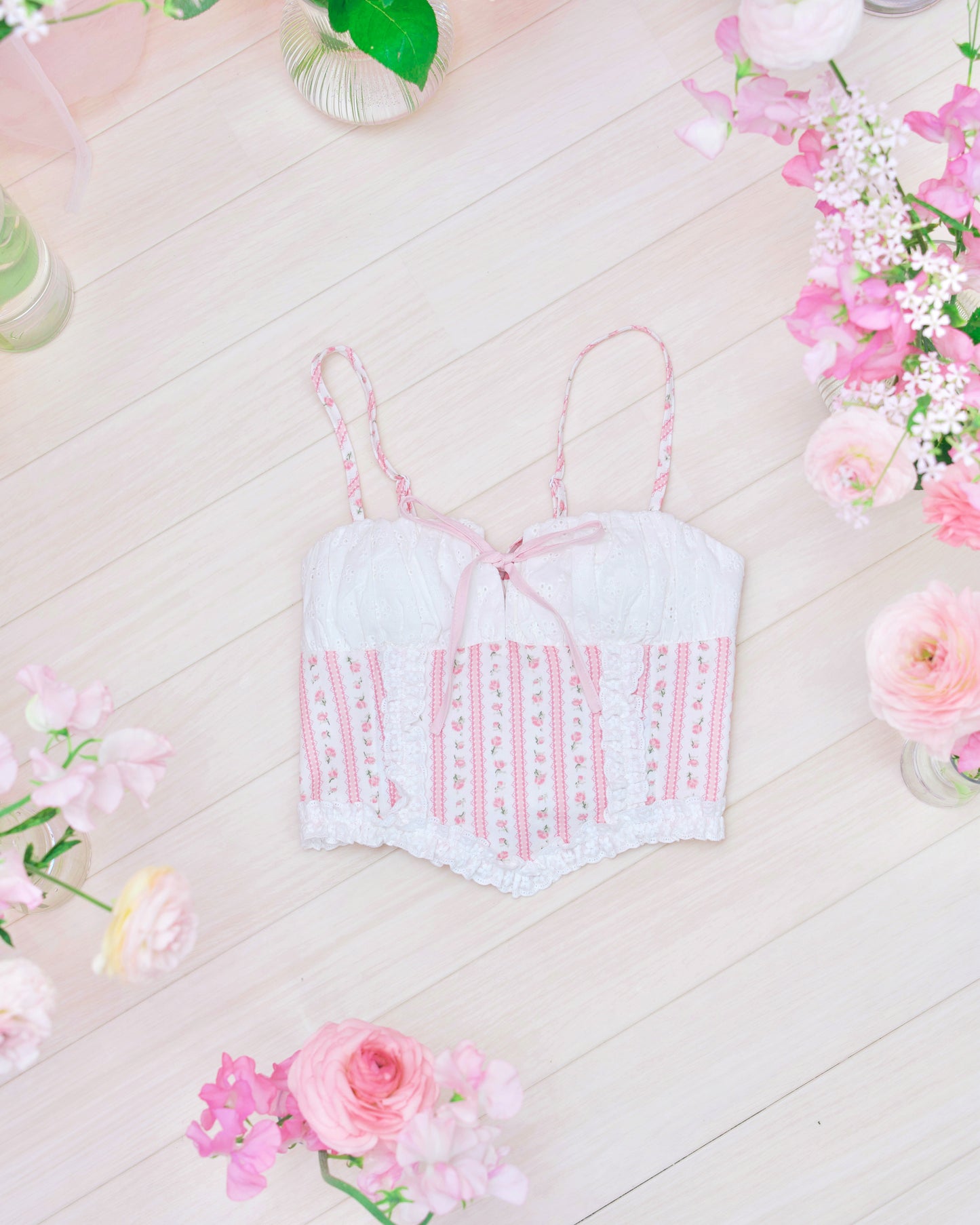 Dollhouse Lace Set Bustier - Pink // PREORDER