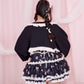 Yours Truly Ribbon Cardigan - Black x Pink // PREORDER