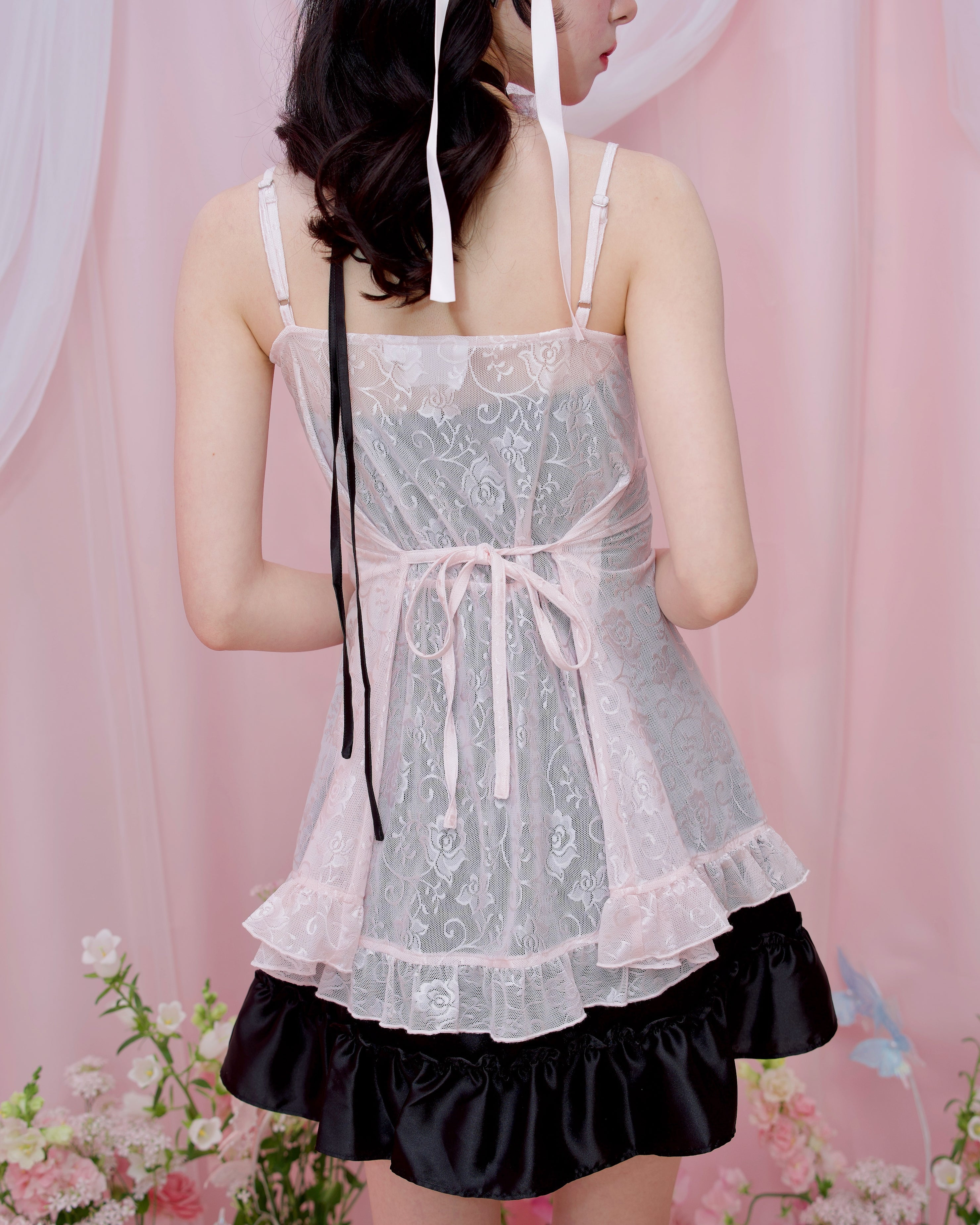 Dreamy Lace Layering Dress - Pink // PREORDER – Vina of the Valley
