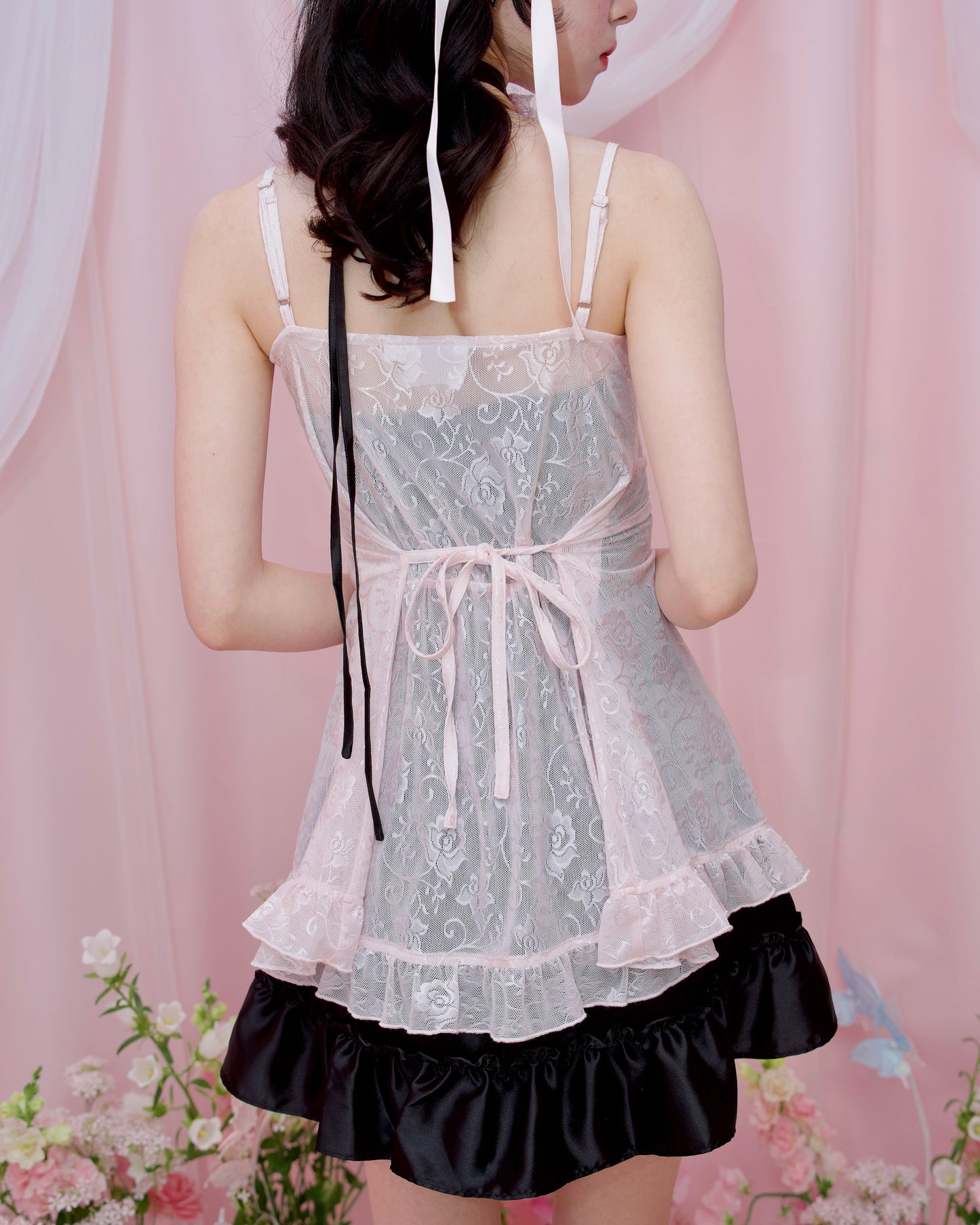 Dreamy Lace Layering Dress - Pink // PREORDER