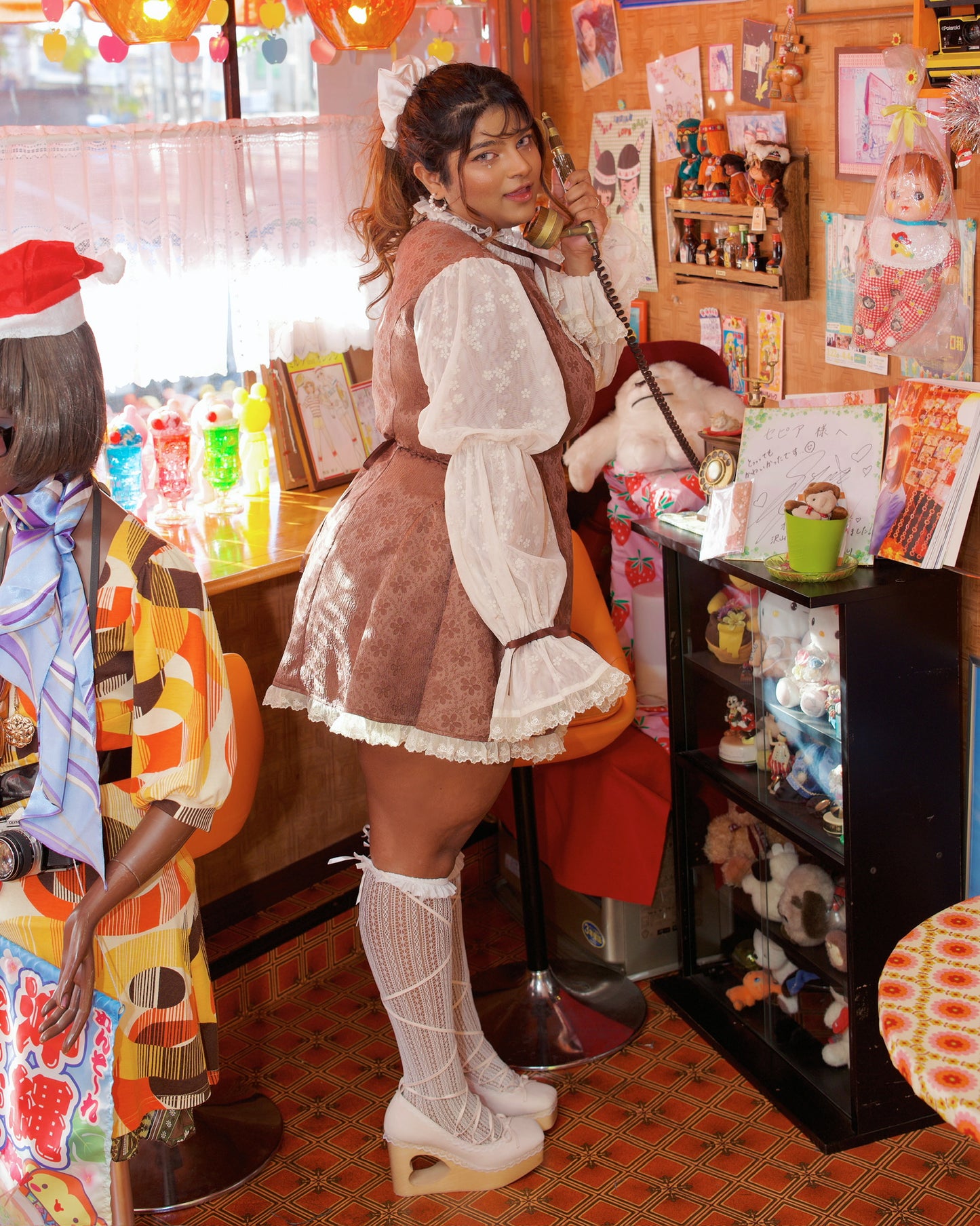 Cherub's Touch Heart Cutout Dress - Chocolate Brown // PREORDER