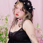 Heartbeat Rose Headdress - Black