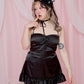 Adore You Satin Slip Dress - Black // PREORDER