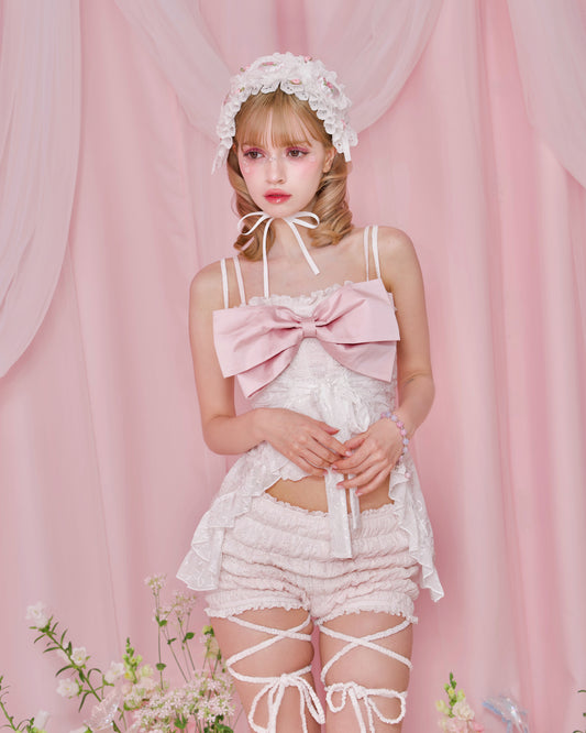 Dreamy Lace Layering Dress - White // PREORDER