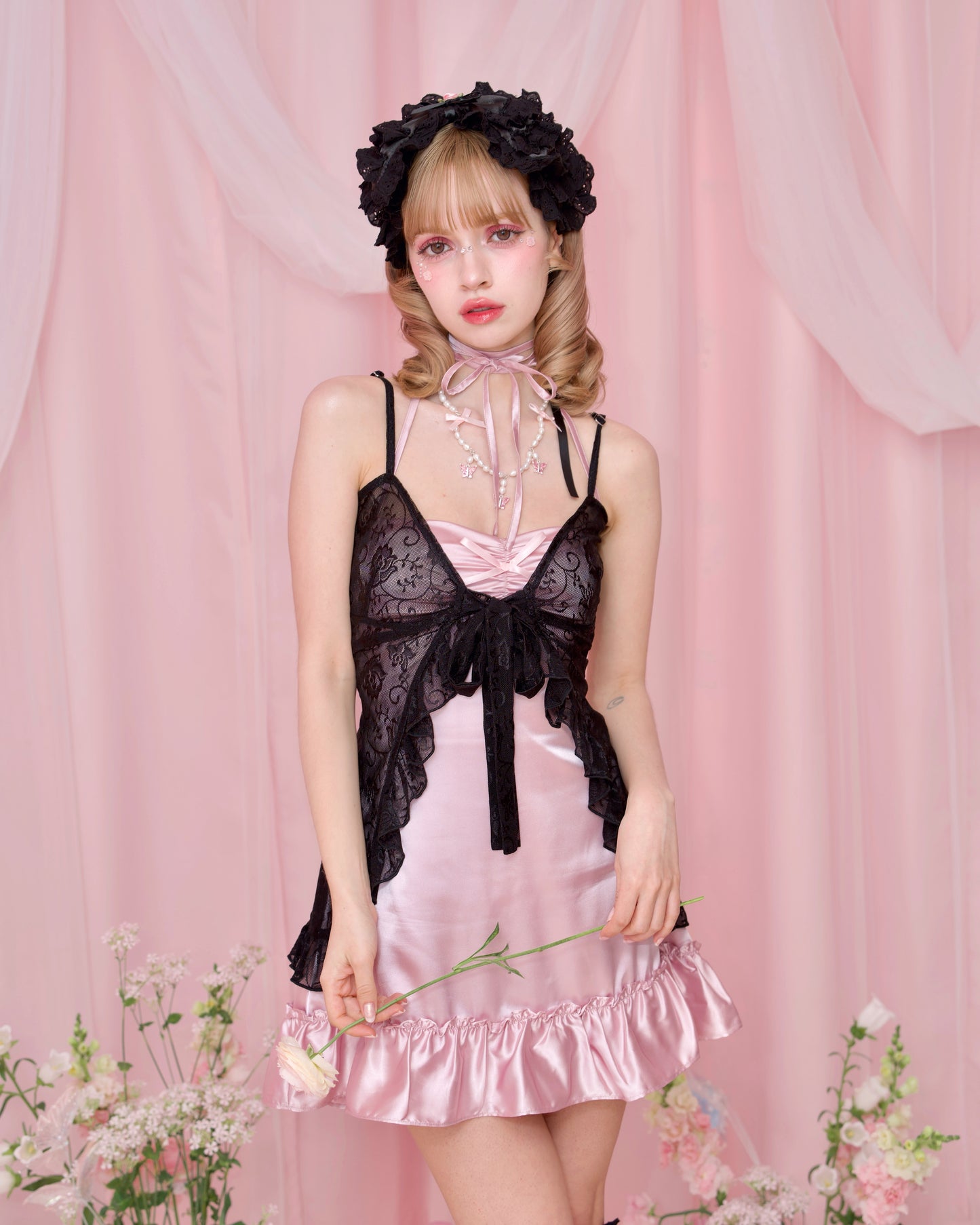 Adore You Satin Slip Dress - Pink // PREORDER