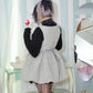 Chérie Ribbon Dress Grey // PREORDER