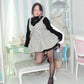Chérie Ribbon Dress Grey // PREORDER