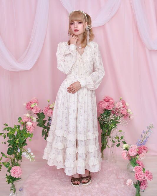 Vintage Lace Dreams Dress - Ivory // PREORDER