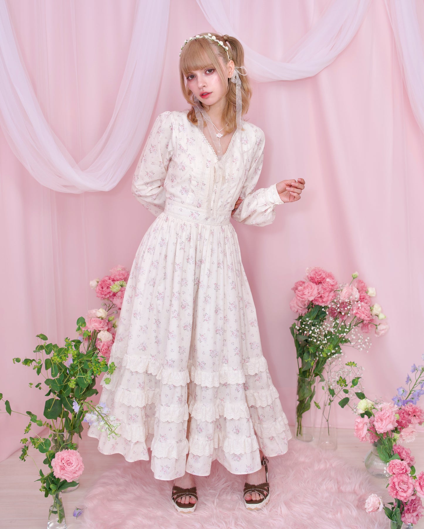 Vintage Lace Dreams Dress - Ivory // PREORDER