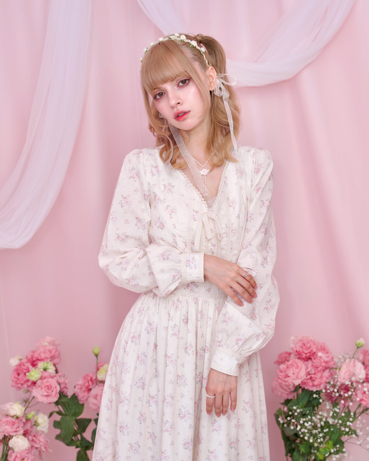 Vintage Lace Dreams Dress - Ivory // PREORDER