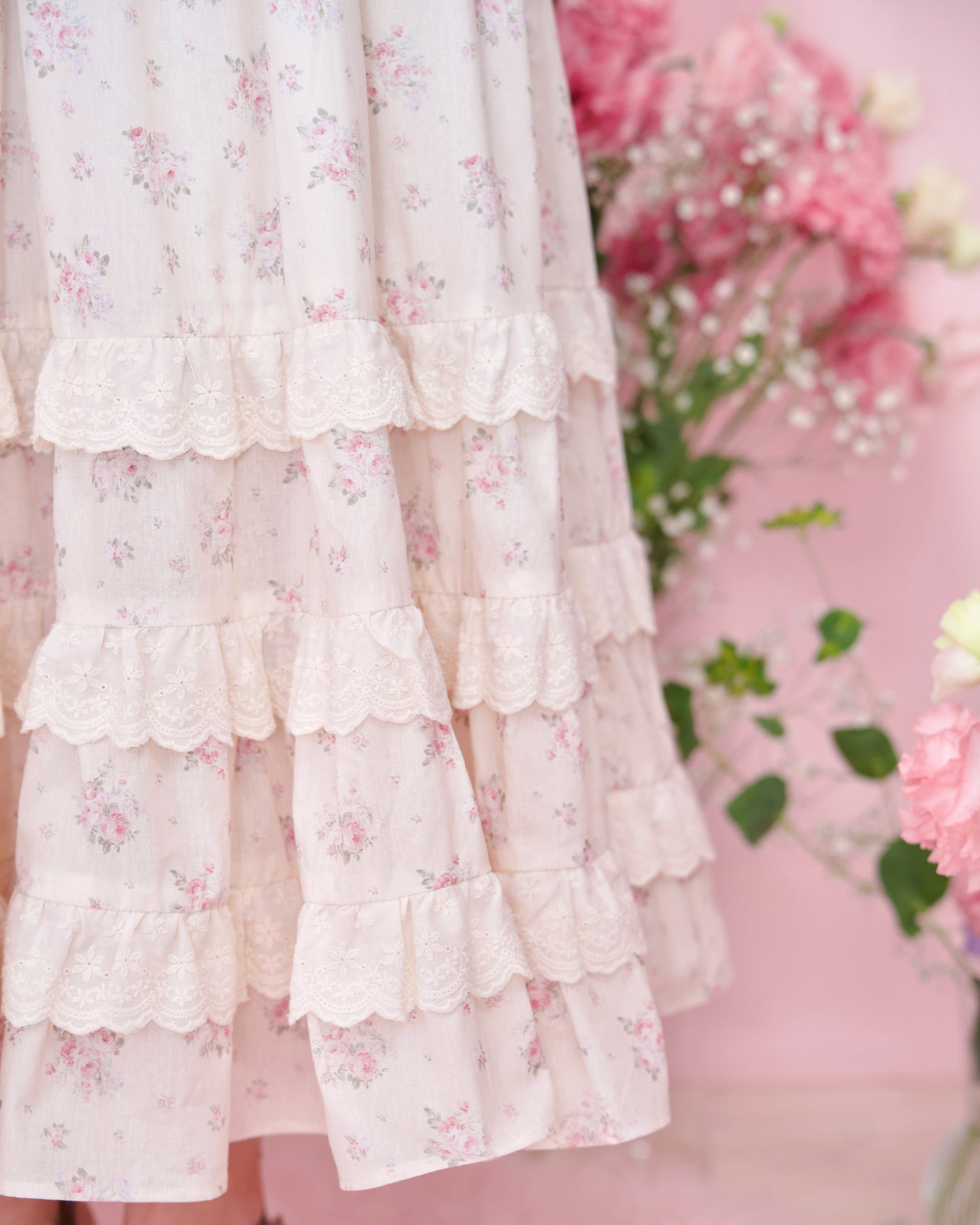 Vintage Lace Dreams Dress - Ivory // PREORDER