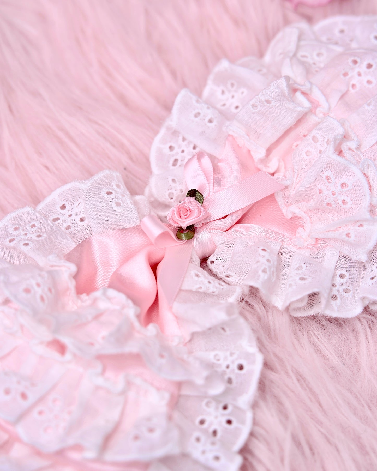 Blushing Petal Puff Headdress - Pink // PREORDER