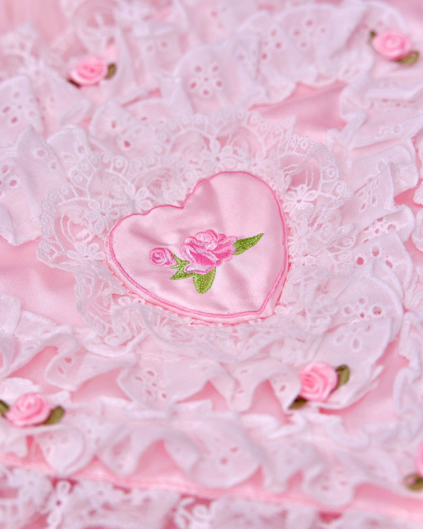 Cherie Lace Head Scarf  - Pink