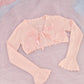 Rosalie Knit Cotton Bolero Cardigan Pink PREORDER