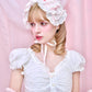 Blushing Petal Puff Headdress - Pink // PREORDER