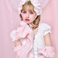 Blushing Petal Puff Headdress - Pink // PREORDER