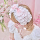 Blushing Petal Puff Headdress - Pink // PREORDER