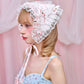 Cherie Lace Head Scarf  - Pink